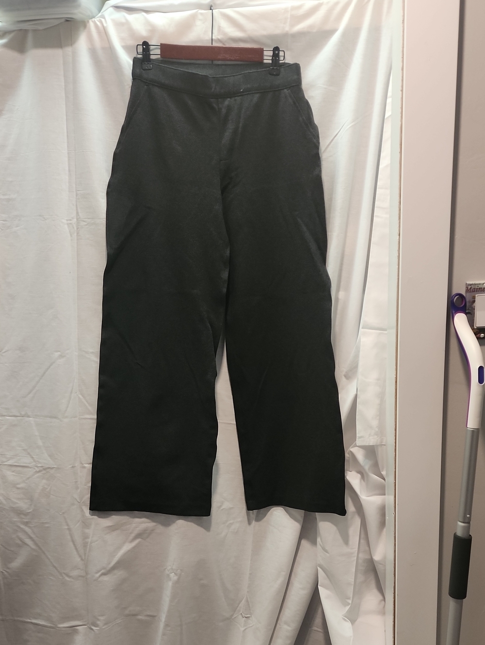 SPANX Dark Grey Wide-Leg Pull-On Pants